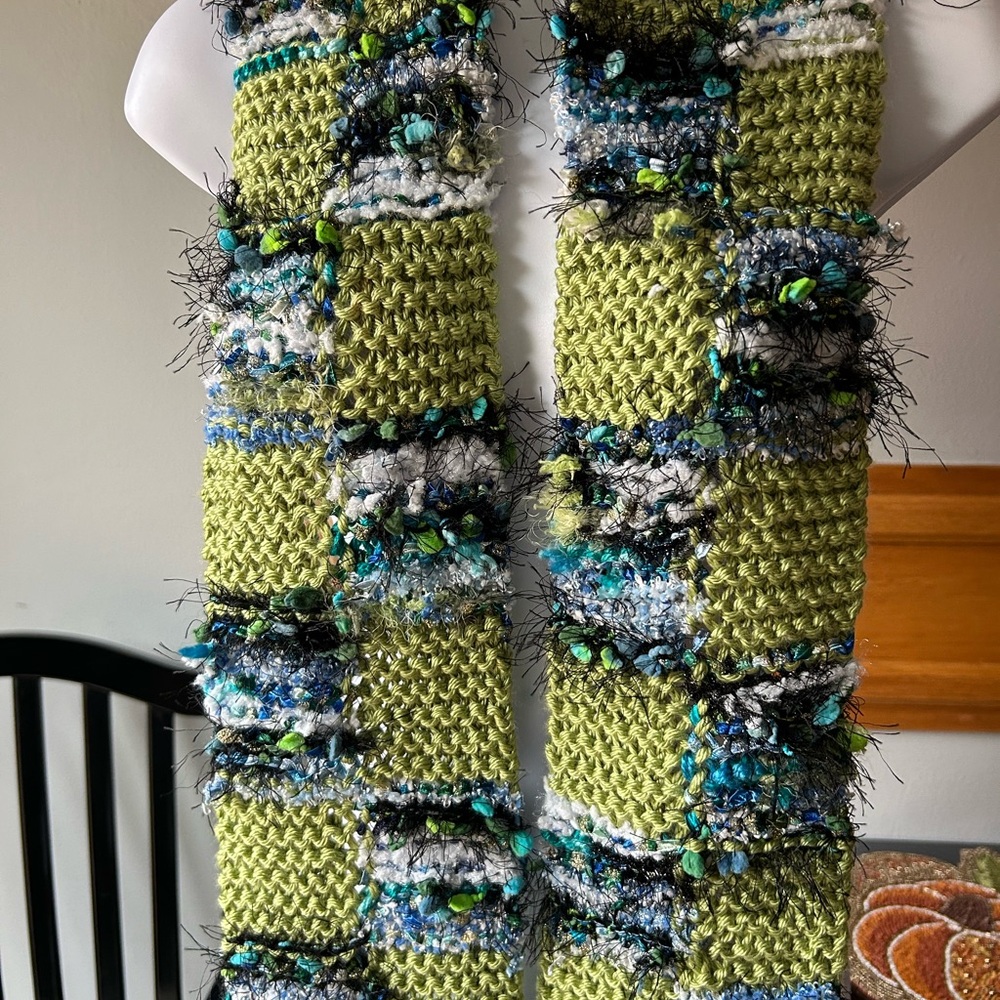 Stylish Green Knit Scarf